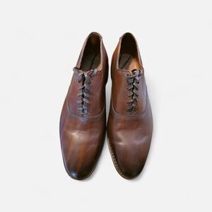 Men's Allen Edmonds Carlyle Leather Derby Shoes 10.5 3E - Chili